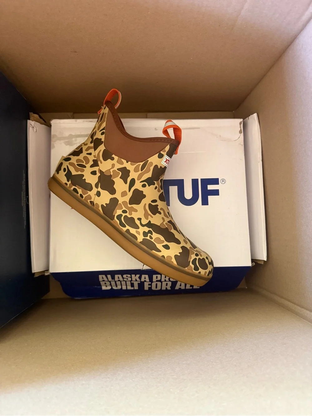 Xtratuf Men's duck Camo ankle deck boot • Sz 10